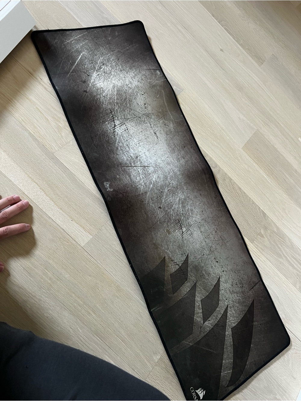 Corsair Black and Dark Gray Gaming Desk Mat